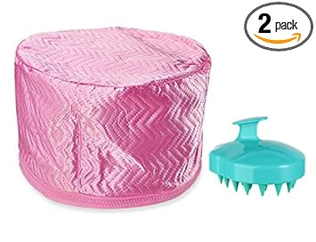 ZUNBELLA Hair SPA Cap Hair Care Steamer Thermal Waterproof Home Hair Thermal Care And Hair Scalp Massager (RENDOM COLOUR)