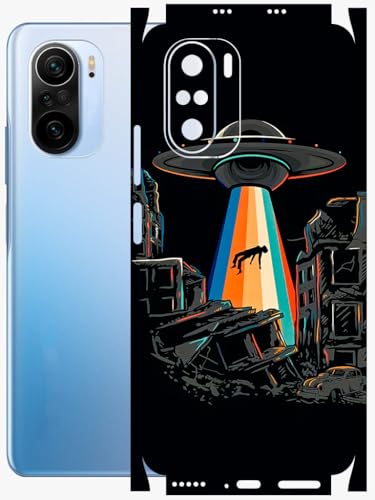 Image of AtOdds - Full Body Back Screen Guard Protector Film - Lamination Wrap Skin Sticker Compatible with XIAOMI Mi 11X PRO | Scratchproof Matte Finish (Alien Invade)