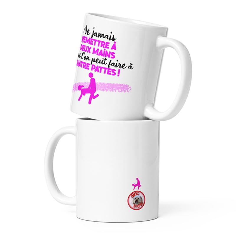 Mug Humour Dino Mugs 'Je T’aime Connasse' - Tasse Drôle Idée Cadeau Original