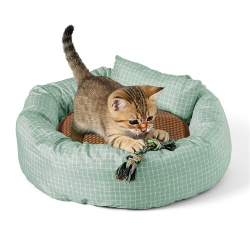 50% Off Colewin Washable Round Cat Bed for Small Pets Under 8 lbs
