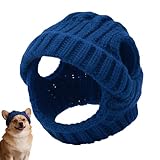 Hundemütze, atmungsaktive Strickmütze mit Ohrlöchern, Geburtstagsmütze, für Cosplay, Party, Winter, Geburtstag, Halloween, Neujahr, Festival, Kätzchen