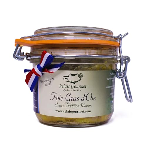 Foie Gras de Oca Entero Artesanal 200 g – Relais Gourmet | Artesanal Francés del Suroeste | Sin Conservantes, Aditivos ni Colorantes | Ideal para Navidad, Fiestas y Regalos Gourmet