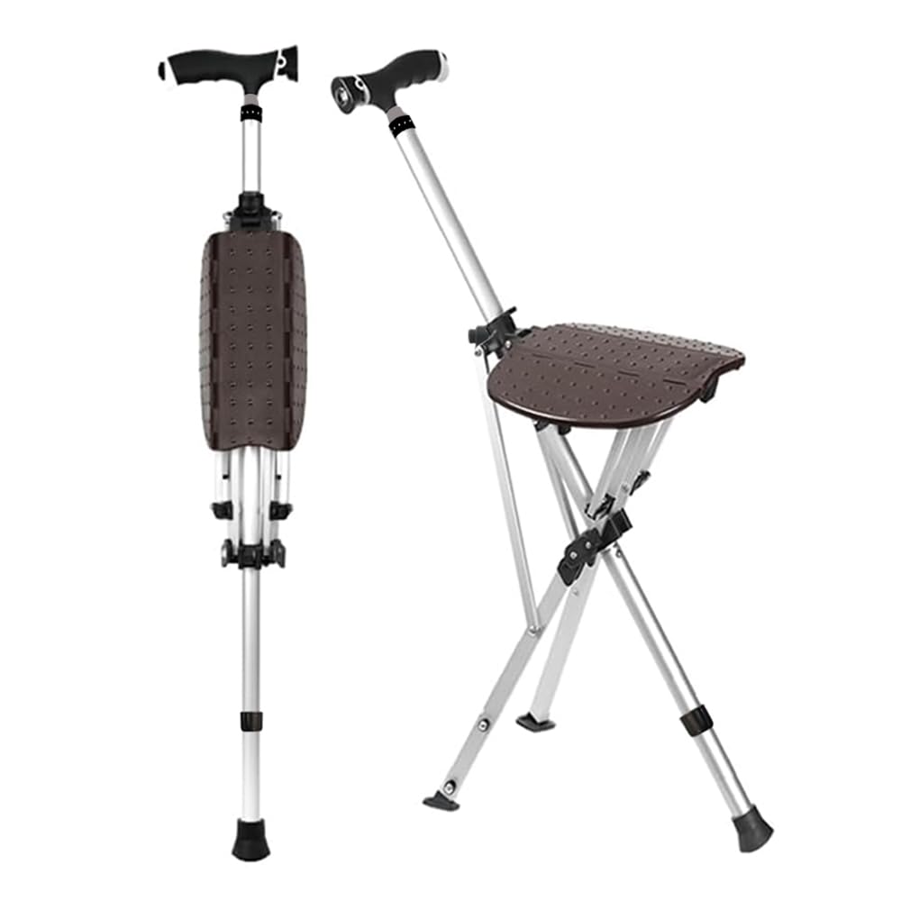 【開封・未使用】折りたたみ杖 ステッキチェア アルミニウム 耐荷重 100kg Amazon.co.jp: 折りたたみ杖 ステッキチェア 椅子 椅子付き杖 耐荷重