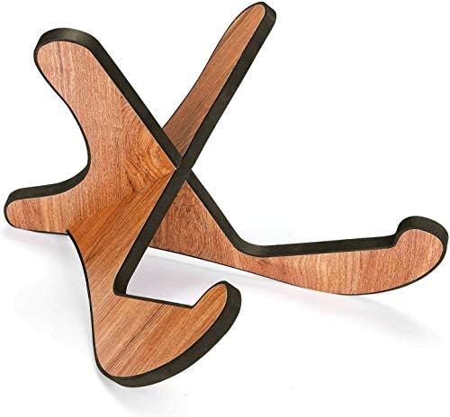 Guitar Stand Wood Thickened Universal,Eidoct Wooden X-Frame Sturdy Instrument Stand with Soft Leather Edges for Acoustic Classical Bass Guitars
