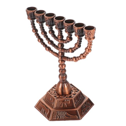 FUNOMOCYA Candelabro de Metal de 7 Brazos Adornos para Mesa Decoración de Centro de Mesa Candelabro para Bodas y Fiestas