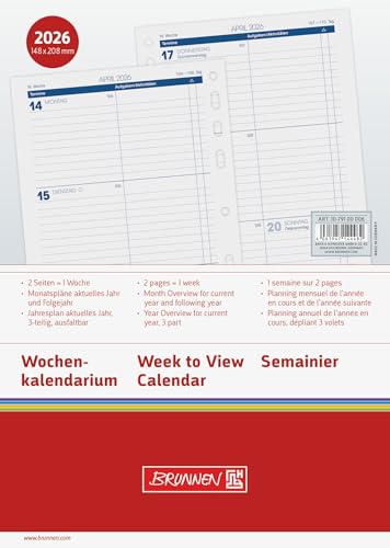 BRUNNEN Wochenkalendarium Business 2026 | A5