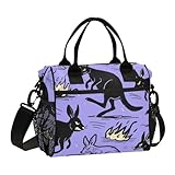miaozhen Bolsa de almuerzo para hombre, con correa para el hombro, ajustable, para la escuela, bolsa de almuerzo para hombre
