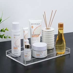 Winter Shore Rechteckiges Acryl Kosmetiktablett