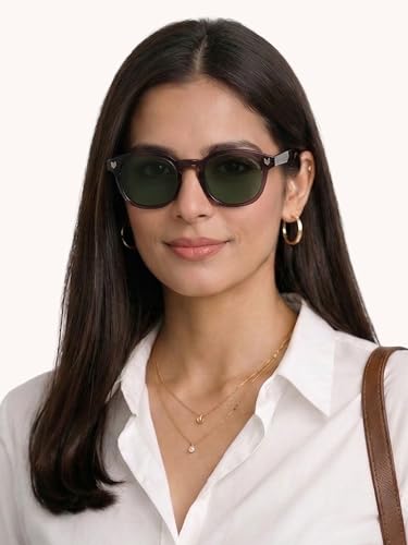 Image of Shisen Fox KITSUNE 2.0 Unisex Sunglasses with Oval Design | Non-Polarized Lenses | Trendy Sun Glasses for Men & Women | Fashion Sunglasses | Acetate Material