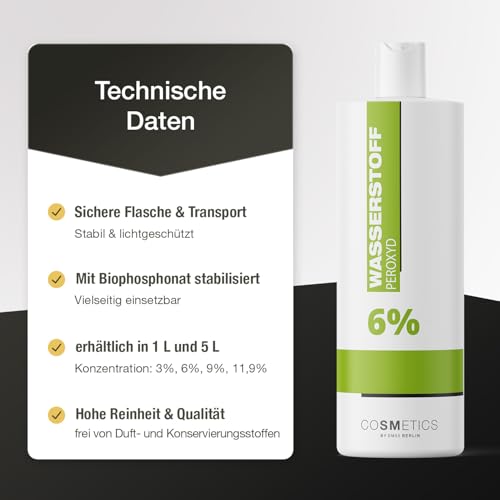 Wasserstoffperoxid 6 Prozent von Cosmetics by SM55 Berlin