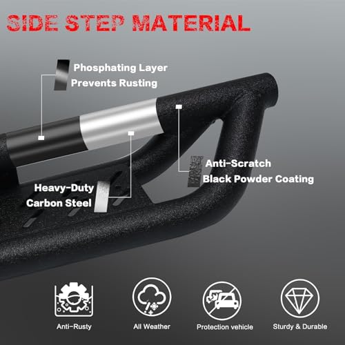 Estribos laterales 6.5" para Chevy Colorado/GMC Canyon 2015-2026 miniatura 4