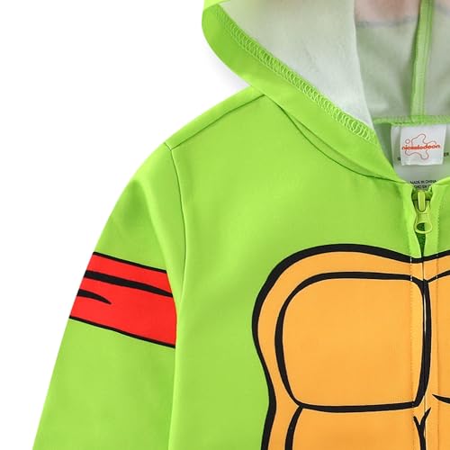 Nickelodeon Teenage Mutant Ninja Turtles TMNT Leonardo Boys Full Zip Up Hoodie for Toddler and Big Kids4