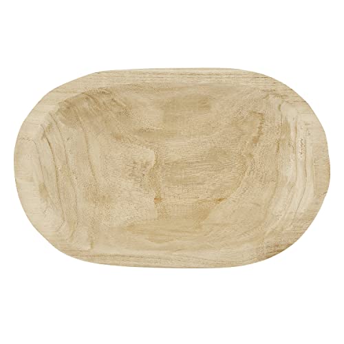Santa Barbara Design Studio TableSugar Paulownia Wood Dough Bowl, 12 x 7.5-Inch, Natural by Santa Barbara Design Studio - Used condition - US$18.28