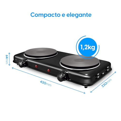 Fogão Elétrico Portátil Cooktop Elgin Double Cook 2 Bocas – 220V