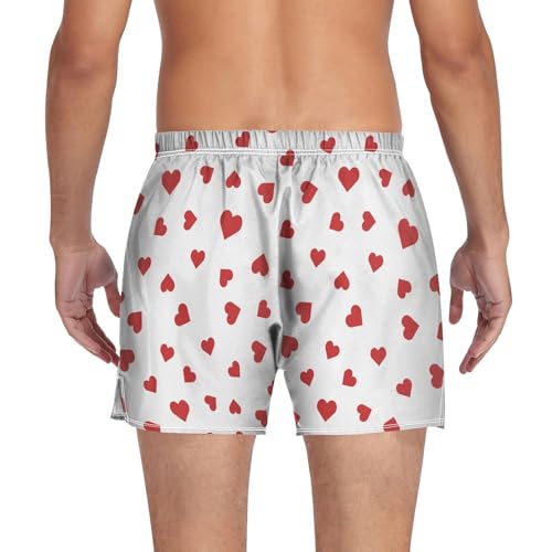 Image of Men's Boxer Shorts Cotton Loose Underwear with Button Fly