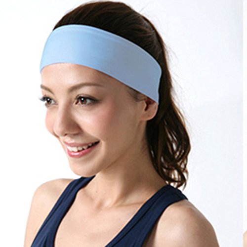 Futaba Fashionable Fitness Soft Stretch Sweatband Elastic Headband - Blue (B01BLJ0VIO) Amazon Price History, Amazon Price Tracker