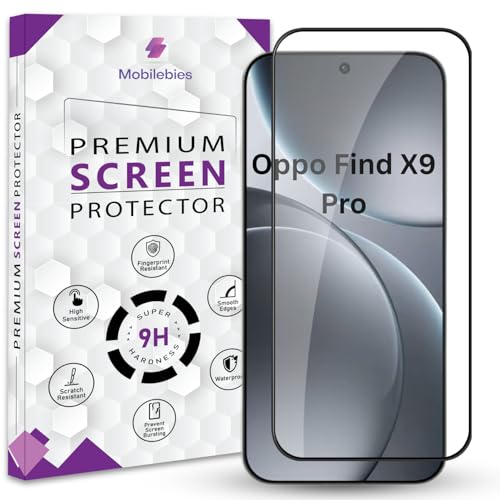 Image of Premium Tempered Glass Screen Protector Guard For Oppo Find X9 Pro 5G (6.78 Inch, Pack of 1) | HD Clear Edge to Edge Coverage With Easy to installation kit