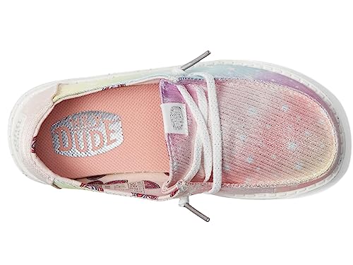 Image of HEYDUDE Toddler Wendy Sparkle | Toddler Loafers | Kids Slip on Shoes | Comfortable & Light-Weight