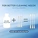Piercing Aftercare Cotton Swabs, Disposable Saline Solution Cleaner Qtips Individually Wrapped Swabsticks Buds Bulk Outdoor Travel Size First Aid Kit for Ear Nose Skin Cleaning Wound Care (50 Pcs)