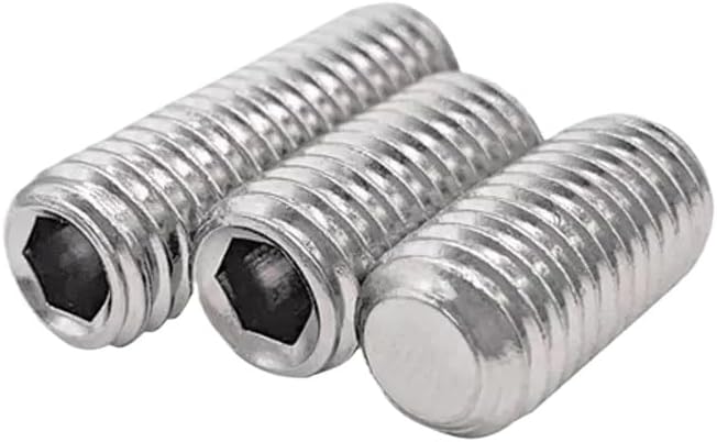 Nickeled 12.9 Steel Hex Socket Set Screw Cup Point Grub Screws M2.5 M3 M4 M5-M10 (500,M3 x 0.5 x 2mm)