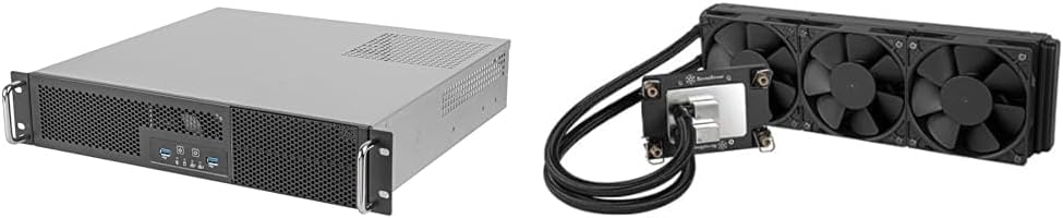 SilverStone Rack Mount Case SST-RM23-502-MINI Micro-ATX Mini-ITX Compatible 2U + Silverstone CPU Cooler SST-XE360-4677 360mm Intel LGA4677 / 4710 Liquid Cooling / Domestic Authorized Dealer