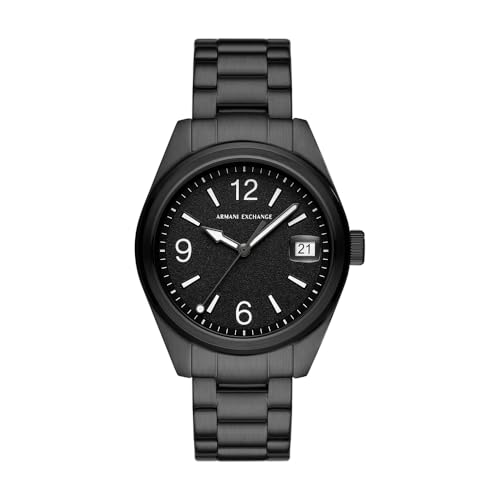 Image of Armani Exchange Watch for Men, Graphite and Grey, bracelet