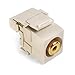 Leviton 40735-RYI QuickPort RCA 110-Type, Yellow Barrel, Ivory