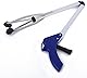 BOBOZHONG Faltbare Greifer Greifzange,Faltbare Abholklammern Grabber Tool Faltbarer Abfallgreifer mit langem Arm mit rotierendem Gummigreifer für die Müllabfuhr, Abfallsammlung