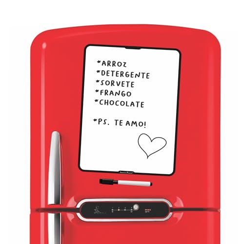 Imania Brasil Lousa Magnética Para Geladeira Colorida 19x25cm Simples - Oferta de Lembretes/Recados/