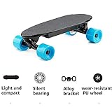 skate electrico todoterreno 800w ERGONÓMICO control remoto: El control remoto inalámbrico de usar que proporciona un agarre firme. Sin problemas cambiar entre 2 modos de velocidad en la comodidad de sus dedos.