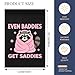 Evened Baddies Get Saddies Outdoor Flag One Size Double SidedOne Size Double SidedYardFlags