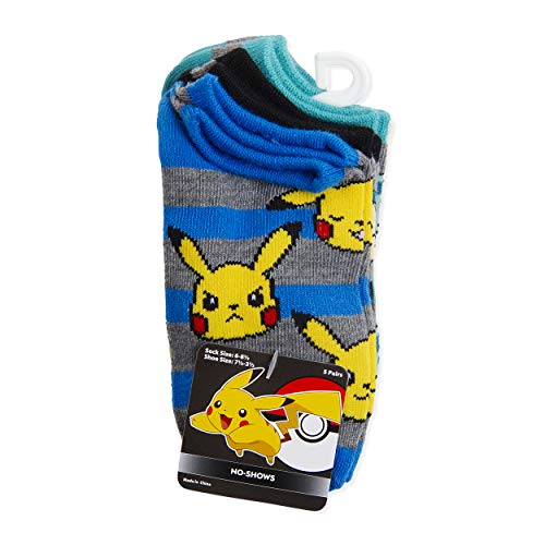 Pokemon Boys 5 Pack No Show Socks4