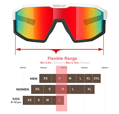 Eazyrun Hd Small Narrow Polarized Sports Sunglasses Women Youth, For Running Cycling Ski Driving Beach Volleyball #TOP1