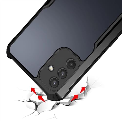 Image of Spazy Case Samsung Galaxy F15 5G / M15 5G Back Cover | Transparent Crystal Clear Hard PC Back Case with TPU Bumper, Drop Protection Case Cover for Samsung Galaxy F15 5G / M15 5G