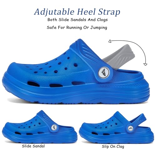 Image of Kids Tie Dye Garden Clogs for Boys Girls | Lightweight Slip-On Water Shoes with Arch Support