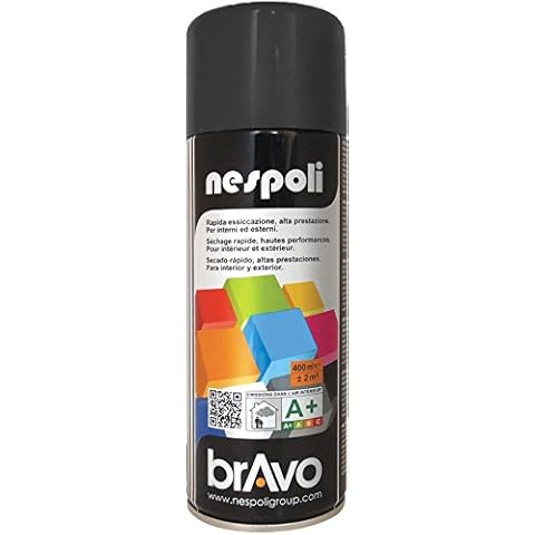 Peinture aérosol NESPOLI noir brillant Cover