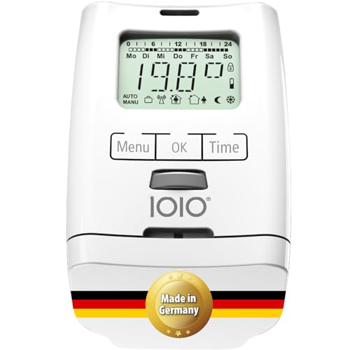 IOIO Elektronisches Heizungsthermostat HT 2000 | Heizkosten sparen bis 30% | Made in Germany | Einfache Installation | Heizkörperthermostat | Heizkörper Heizungsregler | Heizthermostat
