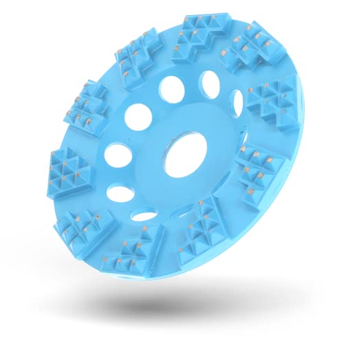 PRODIAMANT Profi Diamant-Schleiftopf 125 mm x 22,23 mm – Aggressiver Schleifer für Epoxy Versiegelungen & Beschichtungen – Hoher Materialabtrag