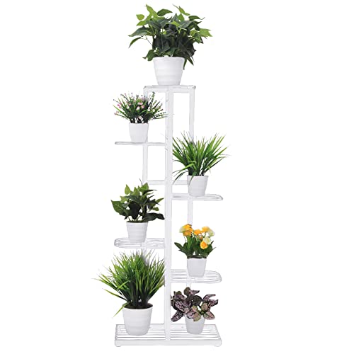 Cre Cra Métal Étagère à Fleurs,Porte Plantes Fer Forgé,Etagere Plante Extérieur Intérieur de 6 Niveaux pour Balcon Terrasse Jardin,support de plantes dintérieur,support plantes noir,etagere fleurs