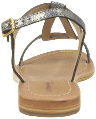 Les Tropéziennes par M. Belarbi Damen HAMAT C11473 Slingback Sandalen, Blau (Marine Irise), 39 EU - 3