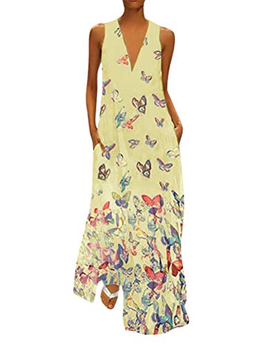 Minetom Donna Vestiti Estivi Sciolto Senza Maniche...