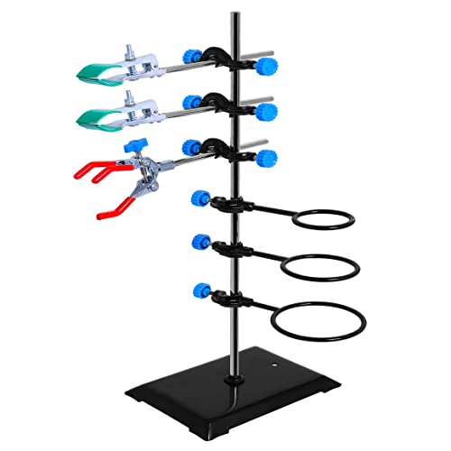 Chemistry Laboratory Stand Set,Lab Instrument Supports Lab Clamp Flask Clamp Condenser Stand #TOP18