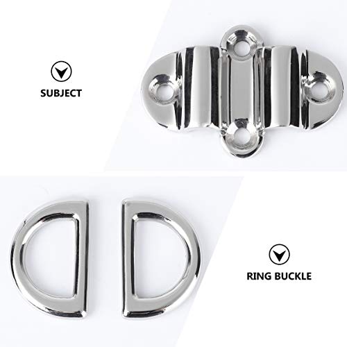 Hebilla D de acero inoxidable dual resistente para accesorios de autocaravanas 3