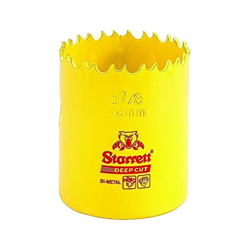 Starrett dch048 - Crown Perf. Bimetal Deep Cut 48 mm. Diam, Gelb