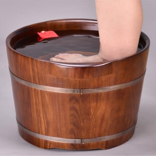 Balde de madera para lavado y spa de pies para adultos miniatura 7