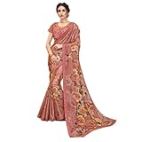 Länge: Die Gesamtlänge des Saris beträgt 6,25 m inkl. Blusenstück. Saree-Stoff-Größe: Länge – 5,25 m (ca.), Breite – 111,8 cm (ca.), Blusen-Größe: Unstitich-Stoff – Länge: 1 m (ca.), Breite: 111,8 cm (ca.). - Ungenähter Blusenstoff mit Sari, so dass Sie nach Belieben herstellen können.
