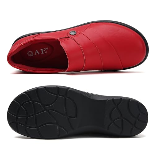 Image of QAE Loafers for Women Orthopedic Shoes Comfortable Slip-Ons Work Flats Womens Business Casual Dress Penny Loafers