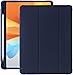 Produktbild Amazon Marke - Hülle für iPad 10,2 Zoll 9./8./7. Gen (2021/2020/2019) - PU Leder Tasche Schutzhülle mit Transluzent Rücken Deckel & Stifthalter, Auto Schlaf/Wach, Marineblau