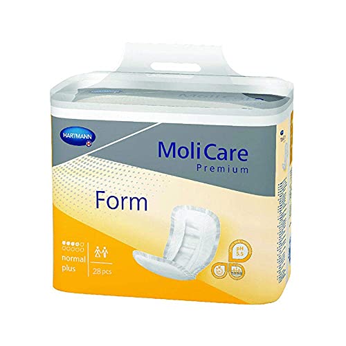 MoliCare Premium Form Normal Plus Large Shaped Inkontinenzeinlagen, 4er Pack (4 x 28 Stück)