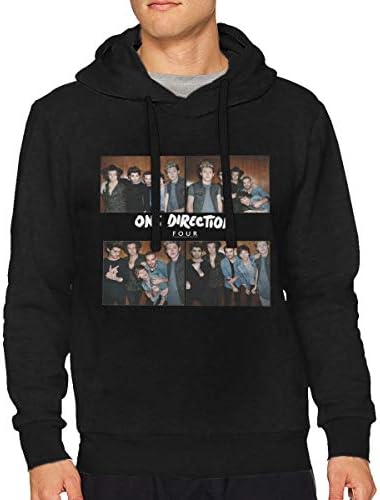Man One Direction Four Classic Music Band Long Sleeves Hoodie Sweatshirt Black XL Gift